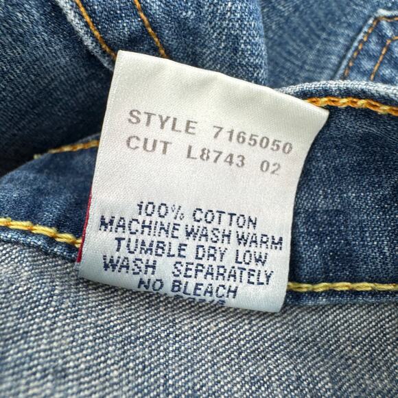 Lucky Brand Jeans Mens 34 (33x32 ACTUAL) 165 Straight Blue Denim Vintage - Picture 8 of 9